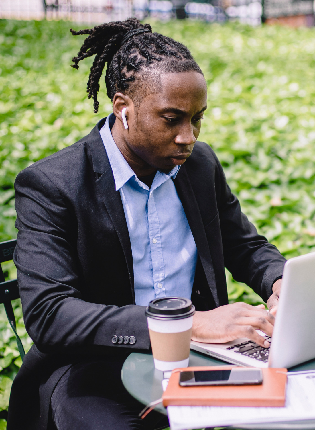 woman using laptop